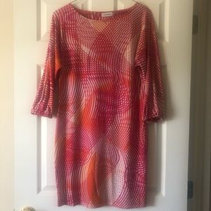 Calvin Klein split sleeve career dress